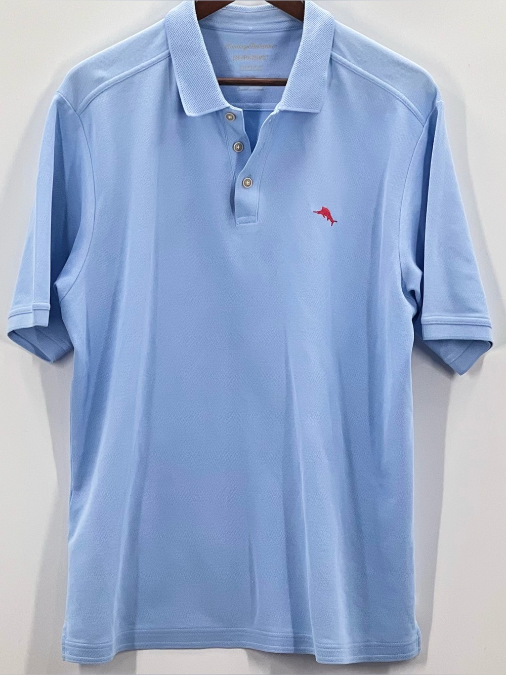 297 Tommy Bahama Men's Supima Cotton Island Zone Polo Shirt Size Large Blue
